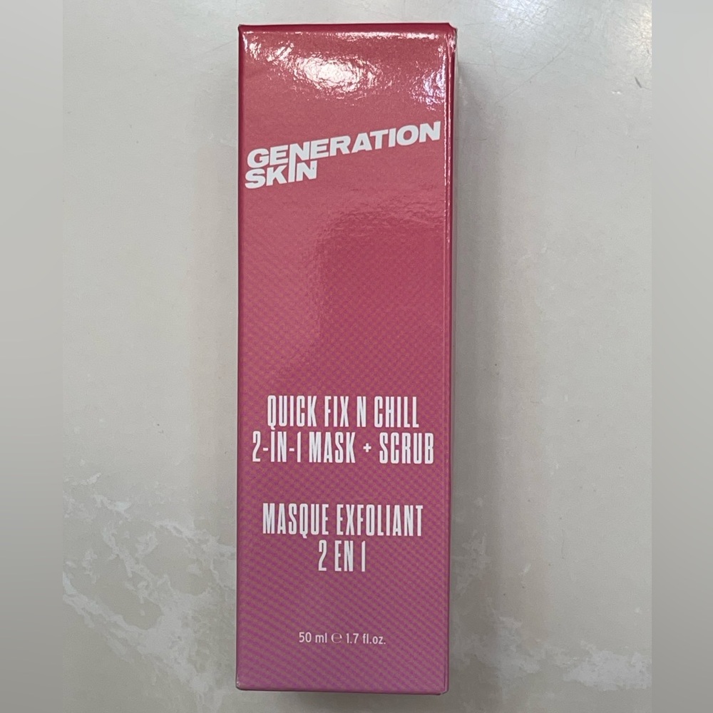 GENERATION SKIN
Quick Fix N Chill 2-in-1
Mask + Scrub